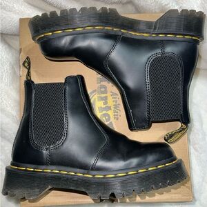 Black Leather Chelsea Boots